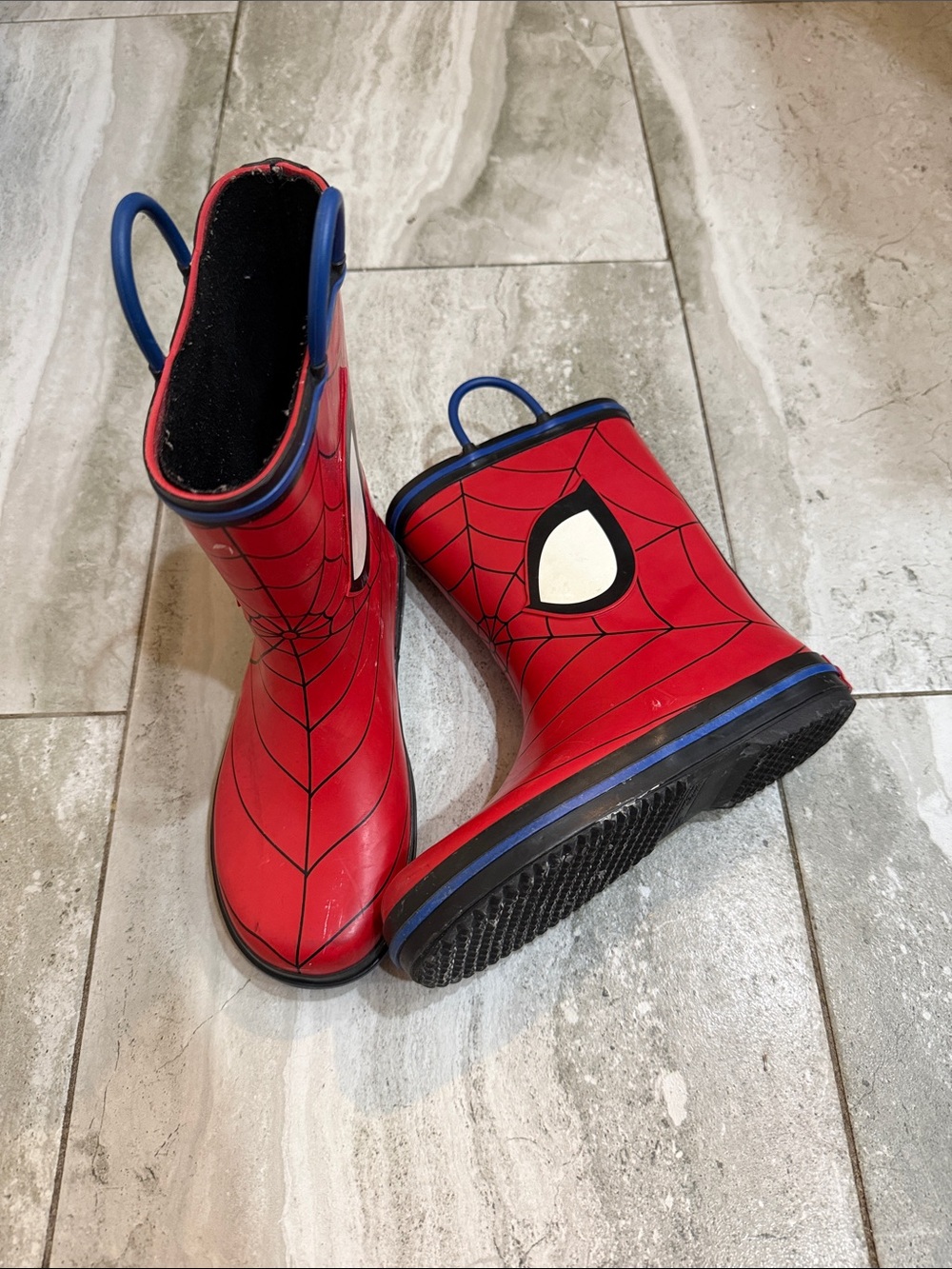 Marvel Red and Blue Spider-Man Kids Rain Boots